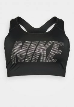 Nike Performance BRA - Sport-BH Mit Mittlerer Stützkraft - Black/metallic Silver/white | Damen -Angebote Nike Store ee635d44b16b4ffdb88ef2ded7fbf26d