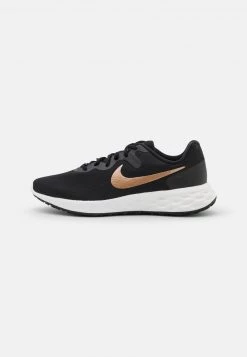 Nike Performance Damen REVOLUTION 6 - Laufschuh Neutral - Black/metallic Coppercoin/summit White