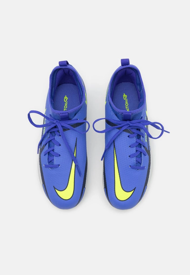 Nike Performance JR PHANTOM GT2 ACADEMY DYNAMIC FIT FG/MG UNISEX - Fußballschuh Nocken - Sapphire/volt/grey Fog/blue Void 4 Nike Performance JR PHANTOM GT2 ACADEMY DYNAMIC FIT FG/MG UNISEX - Fußballschuh Nocken - Sapphire/volt/grey Fog/blue Void – Bild 4