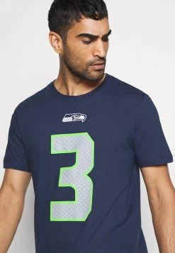 Nike Performance Herren NFL SEATTLE SEAHAWKS RUSSELL WILSON PLAYER ESSENTIAL - T-Shirt Print - College Navy -Angebote Nike Store ef3e710a66154264ba0da5d7de33f506
