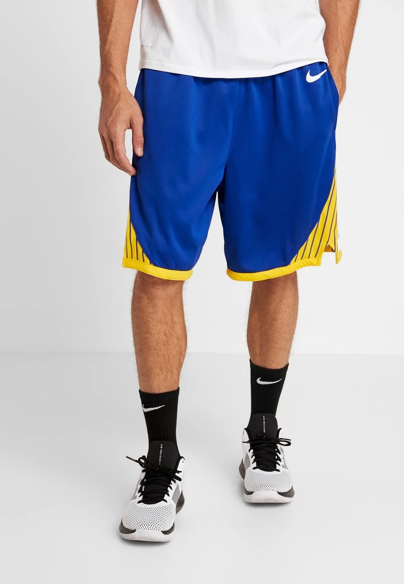 Nike Performance Herren NBA GOLDEN STATE WARRIORS SWINGMAN SHORT - Kurze Sporthose - Rush Blue/white/amarillo 1 Nike Performance Herren NBA GOLDEN STATE WARRIORS SWINGMAN SHORT - Kurze Sporthose - Rush Blue/white/amarillo