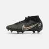 Nike Performance MERCURIAL 8 ACADEMY SG PRO UNISEX - Fußballschuh Stollen - Black/metallic Gold/metallic Silver