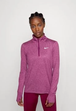 Nike Performance ELEMENT - Langarmshirt - Sangria Light Bordeaux Heather | Damen