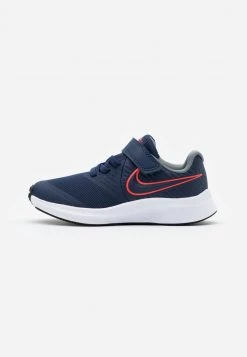 Nike Performance STAR RUNNER 2 UNISEX - Laufschuh Neutral - Midnight Navy/bright Crimson/smoke Grey/black