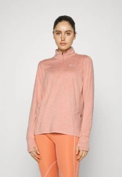 Nike Performance Damen ELEMENT - Langarmshirt - Light Madder Root/atmosphere Heather/silver