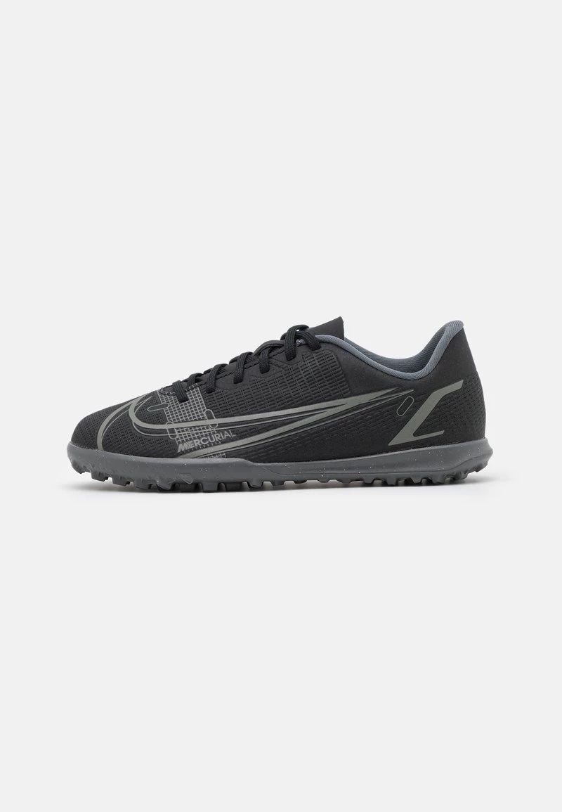 Nike Performance JR MERCURIAL VAPOR 14 CLUB TF UNISEX - Fußballschuh Multinocken - Black/iron Grey 1 Nike Performance JR MERCURIAL VAPOR 14 CLUB TF UNISEX - Fußballschuh Multinocken - Black/iron Grey
