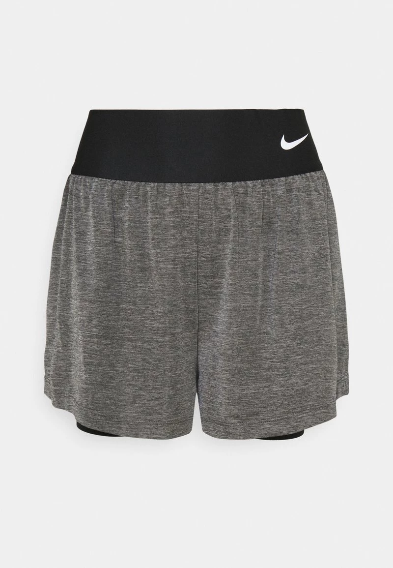 Nike Performance Damen Kurze Sporthose - Black Heather/black/white 6 Nike Performance Damen Kurze Sporthose - Black Heather/black/white – Bild 6