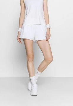 Nike Performance NIKECOURT DRI-FIT VICTORY DAMEN-TENNISSHORTS - Kurze Sporthose - White/black