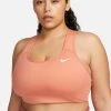 Nike Performance W NK DF SWSH NON PAD PLUS - Sport-BH Mit Mittlerer Stützkraft - Rost | Damen