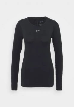 Nike Performance Damen AURA SLIM - Langarmshirt - Black/silver -Angebote Nike Store f4f7084adfcb4e3cae36dd97113d33bb