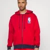 Nike Performance Herren NBA BROOKLYN NETS MOMENTS MIXTAPE FULL ZIP JACKET - Sweatshirt - University Red/college Navy