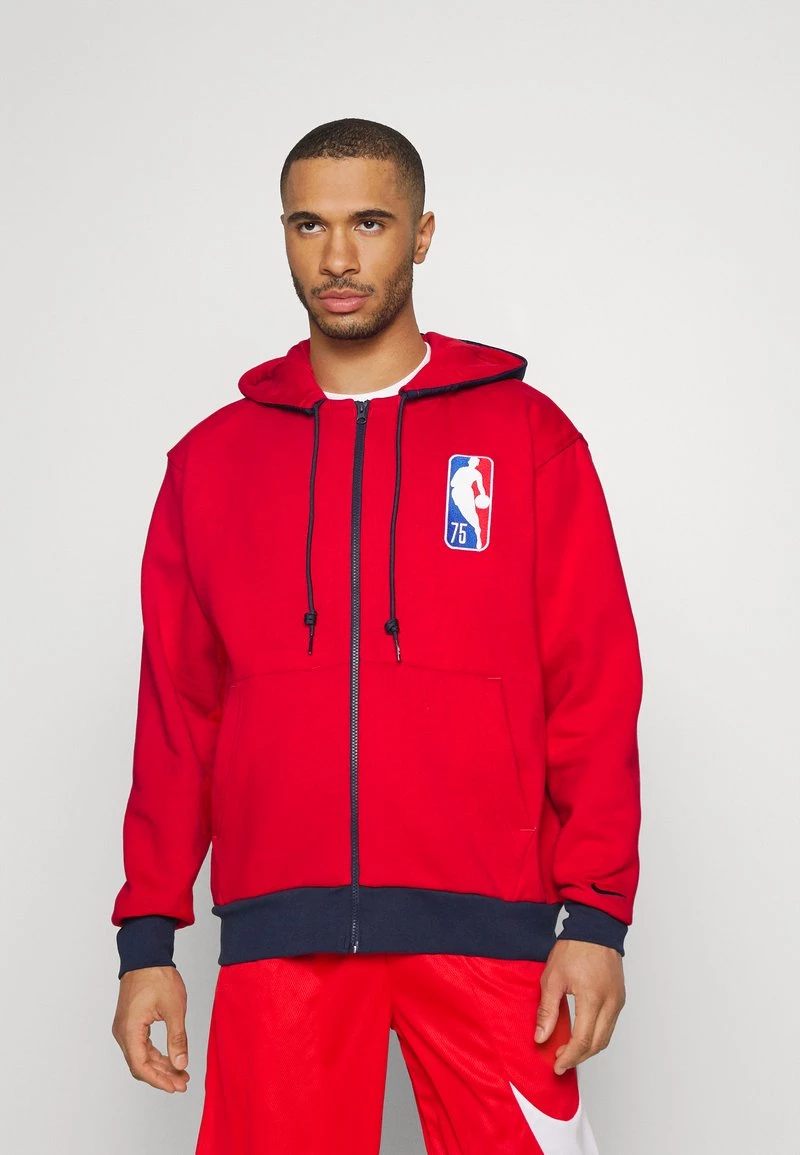 Nike Performance Herren NBA BROOKLYN NETS MOMENTS MIXTAPE FULL ZIP JACKET - Sweatshirt - University Red/college Navy 1 Nike Performance Herren NBA BROOKLYN NETS MOMENTS MIXTAPE FULL ZIP JACKET - Sweatshirt - University Red/college Navy