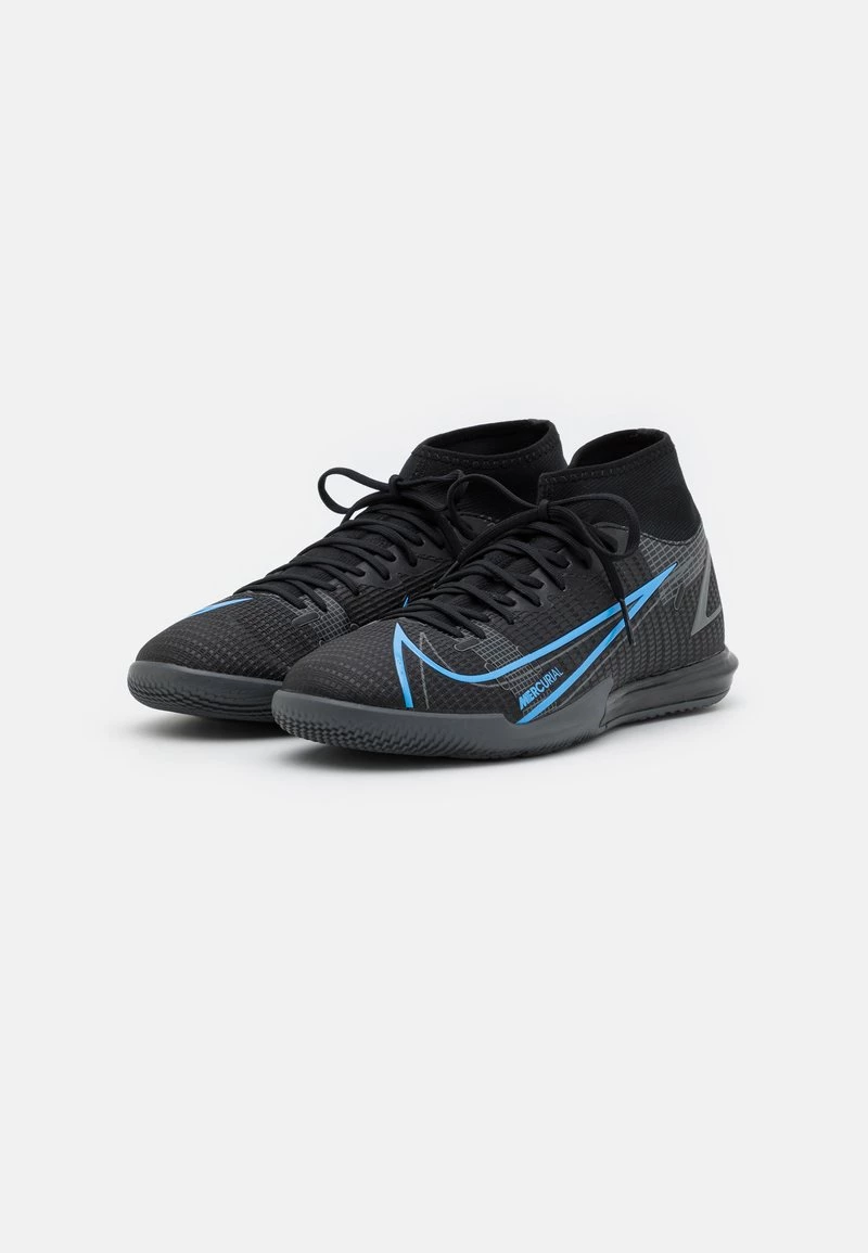 Nike Performance Herren MERCURIAL 8 ACADEMY IC - Fußballschuh Halle - Black/iron Grey/black 2 Nike Performance Herren MERCURIAL 8 ACADEMY IC - Fußballschuh Halle - Black/iron Grey/black – Bild 2