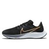 Nike Performance AIR ZOOM PEGASUS 38 - Laufschuh Neutral - Black/mtlc Gold Coin-thunder Blue-ashen Slate-football Grey | Damen