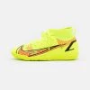 Nike Performance MERCURIAL JR 8 ACADEMY IC UNISEX - Fußballschuh Halle - Volt/black/bright Crimson