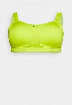 Nike Performance Damen ALPHA - Sport-BH Mit Starker Stützkraft - Atomic Green/barely Volt/black