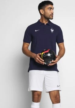 Nike Performance Herren FRANKREICH FFF - Poloshirt - Blackened Blue/white -Angebote Nike Store f694836539144d4da4ce1cec69f007bf