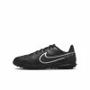 Nike Performance JR TIEMPO LEGEND 9 CLUB TF UNISEX - Fußballschuh Multinocken - Black Anthracite Black