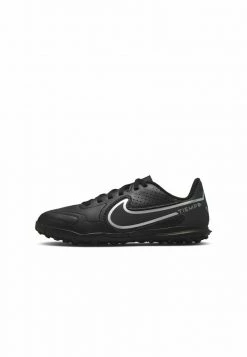 Nike Performance JR TIEMPO LEGEND 9 CLUB TF UNISEX - Fußballschuh Multinocken - Black Anthracite Black
