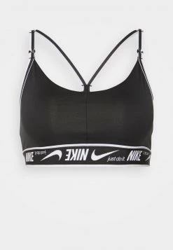 Nike Performance Damen INDY LOGO BRA - Sport-BH Mit Leichter Stützkraft - Black/white -Angebote Nike Store f761d48968ba428d90d2ec1bf6e13676