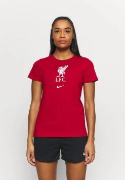 Nike Performance Damen LIVERPOOL FC TEE EVERGREEN CREST - Sport T-shirt - Gym Red/white