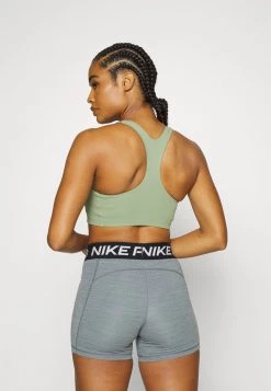 Nike Performance ALATE CURVE - Sport-BH Mit Mittlerer Stützkraft - Oil Green Iron Grey | Damen -Angebote Nike Store f7ed10ce7b1746cfab012fc246257857