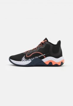Nike Performance Herren RENEW ELEVATE - Basketballschuh - Black/bright Mango/thunder Blue