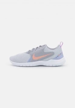 Nike Performance FLEX EXPERIENCE RN 10 - Laufschuh Wettkampf - Wolf Grey/atomic Orange/lilac/ghost/cave Purple/white | Damen