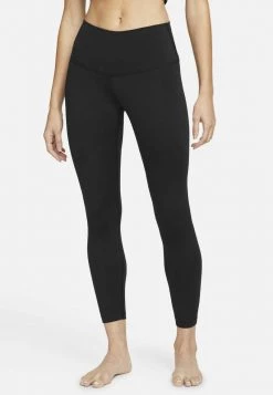 Nike Performance Damen YOGA - Tights - Black/(iron Grey)