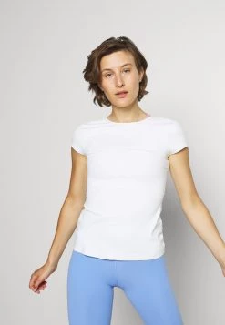 Nike Performance Damen THE YOGA LUXE - T-Shirt Basic - Sail/white