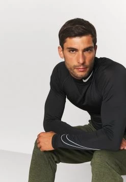 Nike Performance Herren TIGHT MOCK - Langarmshirt - Black/white -Angebote Nike Store fa684786b3fd47119c394a7b15bb622e