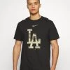 Nike Performance Herren LOS ANGELES DODGERS CAMO LOGO - Vereinsmannschaften - Black