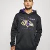 Nike Performance Herren NFL BALTIMORE RAVENS THERMA HOODIE - Vereinsmannschaften - Black/new Orchid