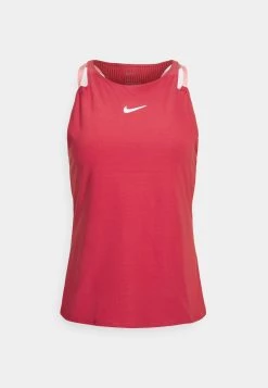 Nike Performance Damen ADVANTAGE TANK - Sport T-shirt - Canyon Rust/bleached Coral/white