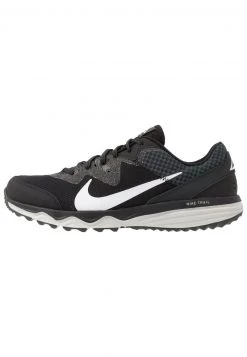 Nike Performance JUNIPER TRAIL - Laufschuh Trail - Black/white/dark Smoke Grey/grey Fog | Herren
