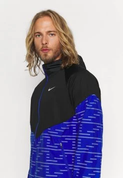 Nike Performance Herren MILER - Laufjacke - Black/hyper Royal -Angebote Nike Store fd269a8c12bc4d7b88c7ee9bbe130d81