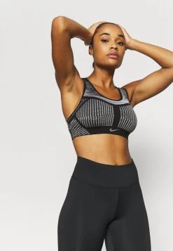 Nike Performance FLYKNIT BRA - Sport-BH Mit Starker Stützkraft - Black/white | Damen