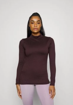 Nike Performance Damen LUXE - Langarmshirt - Brown Basalt/light Chocolate