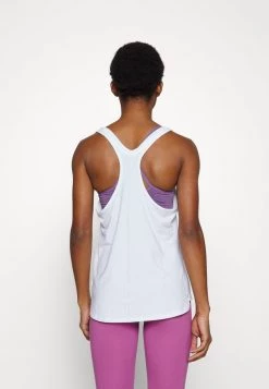 Nike Performance Damen ONE LUXE TANK - Top - White/sanddrift/atomic Green -Angebote Nike Store fda53c18634f49b49fcb681948c24c5c