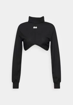 Nike Performance Damen MOCK - Langarmshirt - Black/wolf Grey