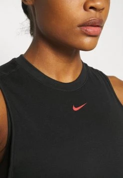 Nike Performance Damen DRY STRIPE - Top - Black/chile Red -Angebote Nike Store febdbd39a1b341d2b72437bf203a8b4b
