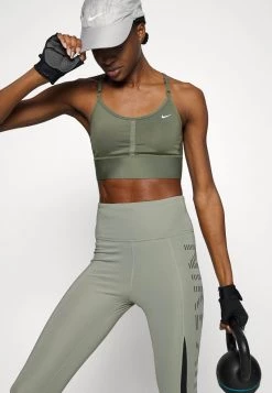 Nike Performance Damen INDY BRA - Sport-BH Mit Mittlerer Stützkraft - Medium Olive/white -Angebote Nike Store fee5bbcfcd5843028c2b5463fbcc9320