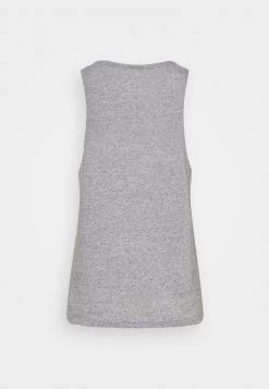 Nike Performance CITY SLEEK TANK TRAIL - Sport T-shirt - Dark Grey Heather/silver | Damen -Angebote Nike Store ff19ecee0cd94060a96199246b8320c3